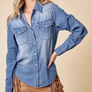 NWT Light Color Denim Shirt